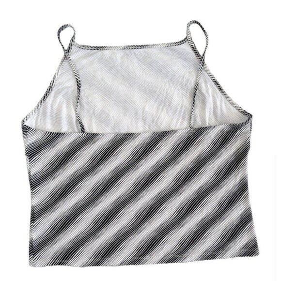 Everlane Black White Striped Tank Top Cami Viscose Elastane Small - Picture 4 of 6